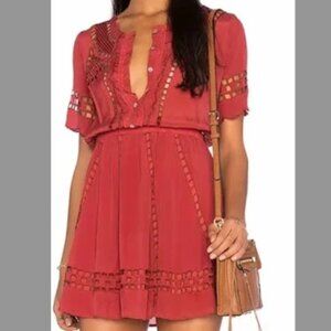 Tularosa Tilly Dress in Rust